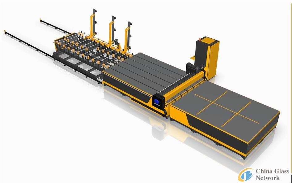 EG-CM6133 shaped glass cutting machine( one side with two stations)